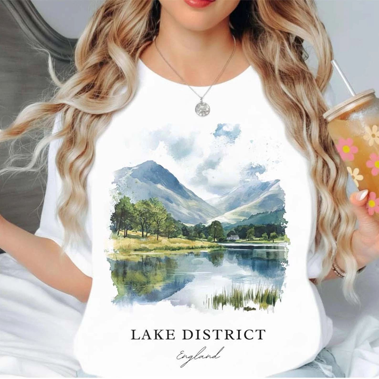 Lake District Unisex Shirt Travel Gift England Trip Lover Souvenir Tee