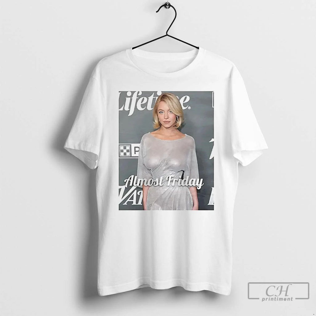 Premium Sydney Sweeney See Through Dress T Shirts