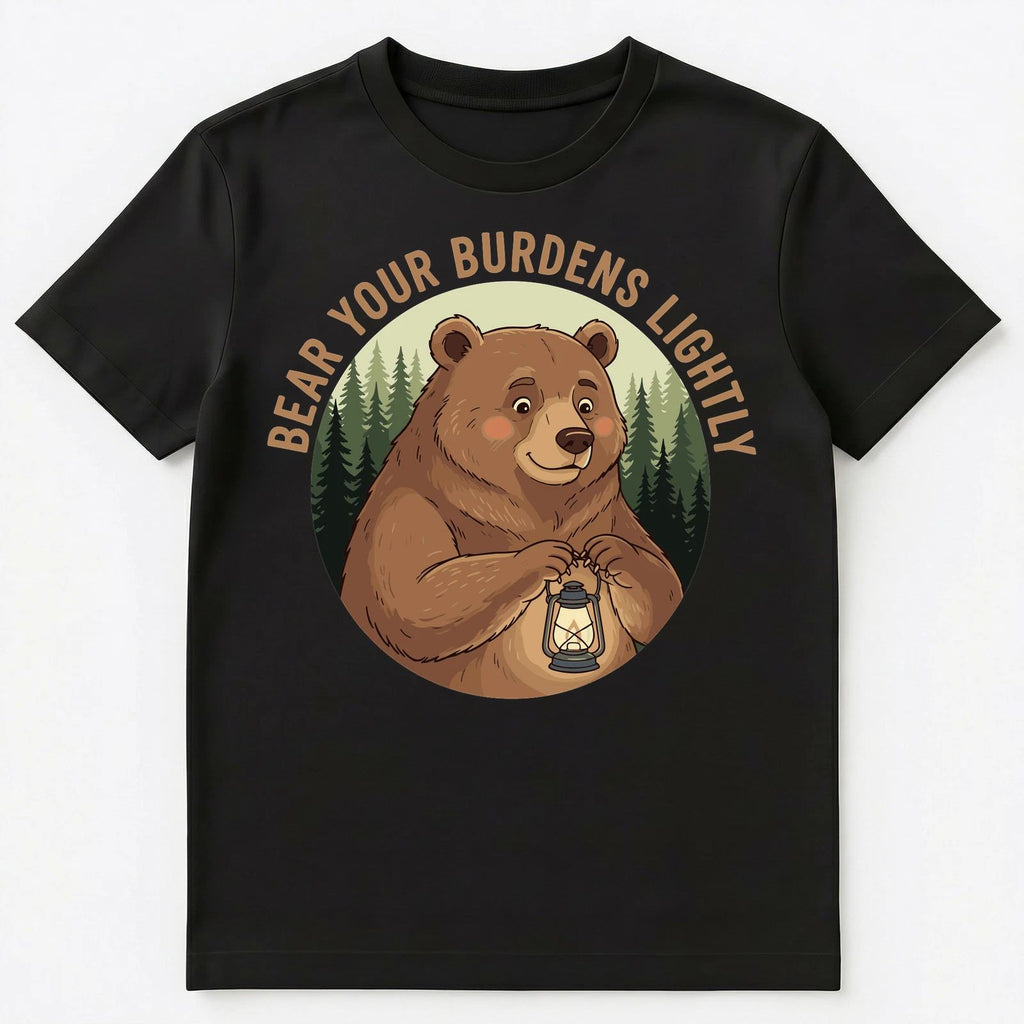 Bear Your Burdens Lightly Motivational Artwork Unisex T-Shirt