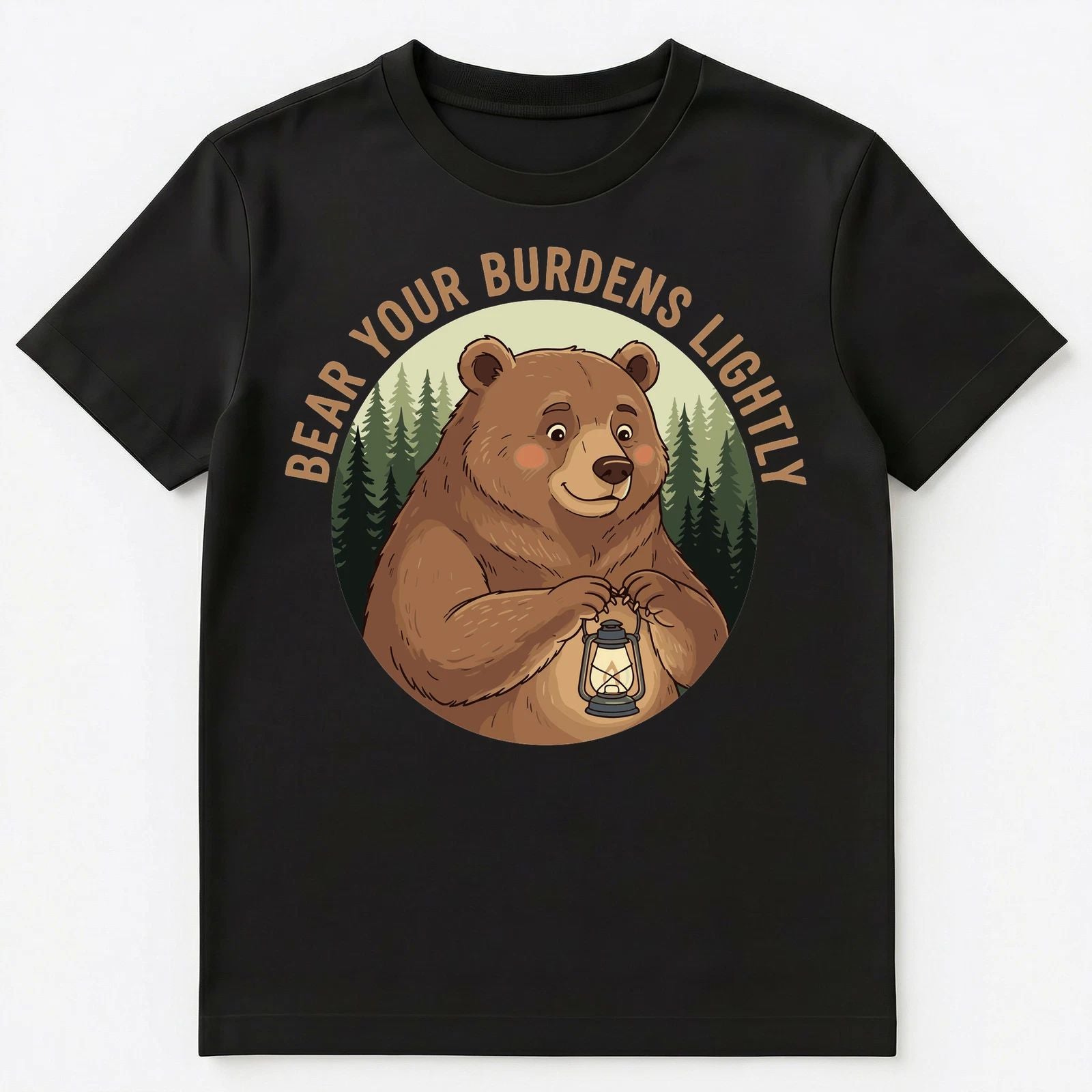 Bear Your Burdens Lightly Motivational Artwork Unisex T-Shirt