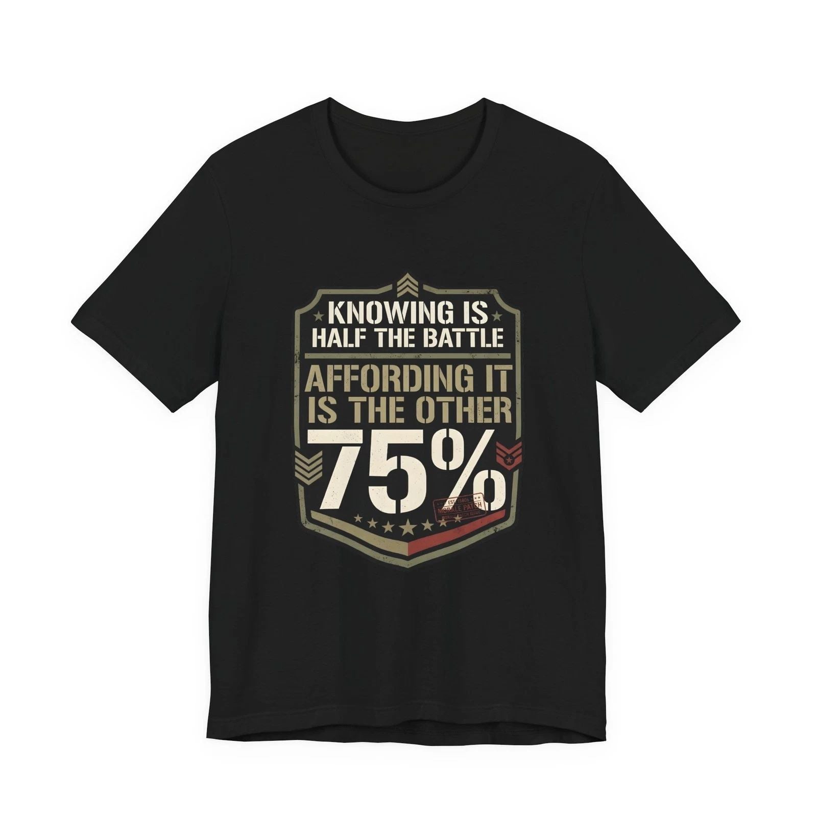 Funny 80s Retro T-Shirt Knowing Is Half The Battle Distressed Graphic Retro Tee