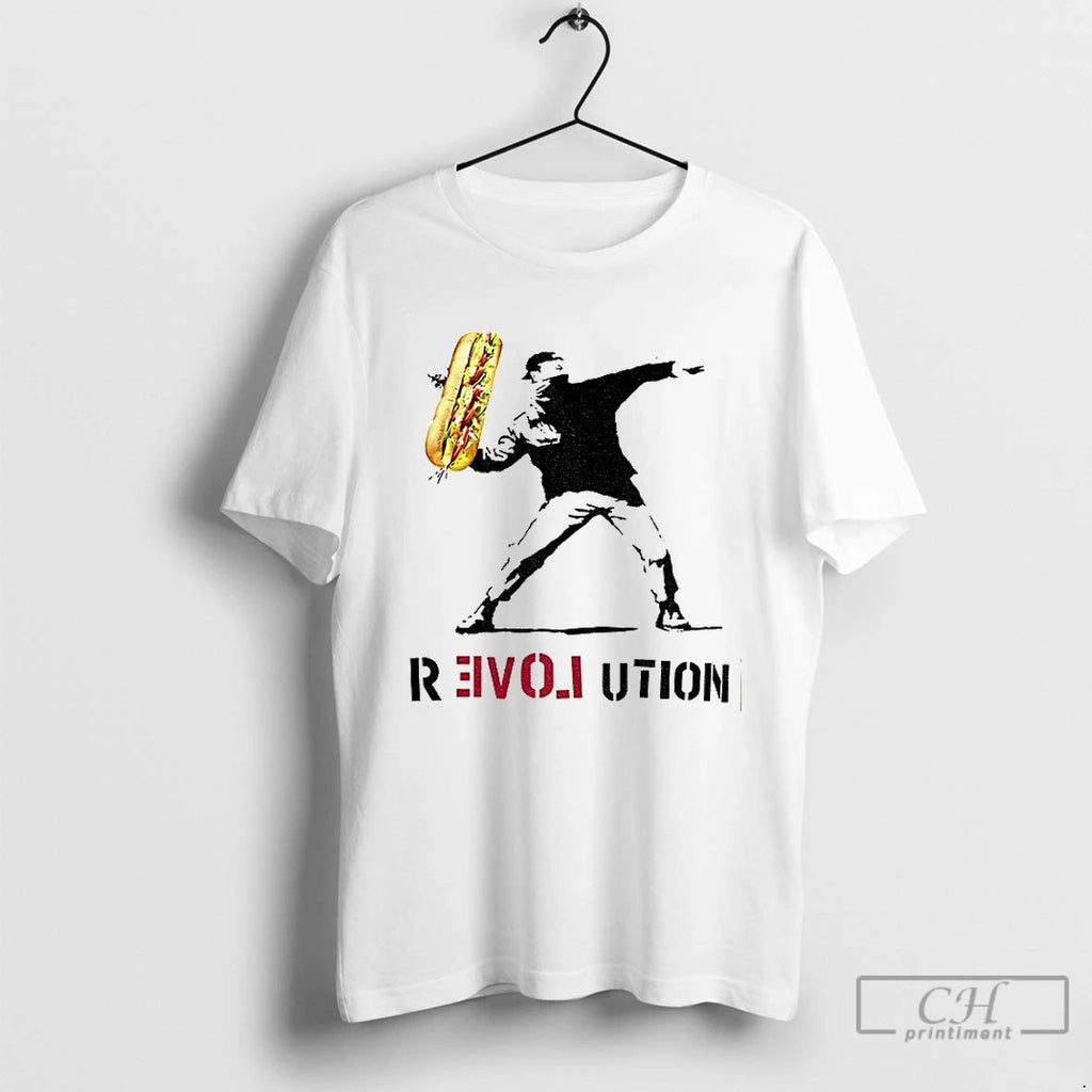 Premium Throwing Sandwich Revolution T Shirts