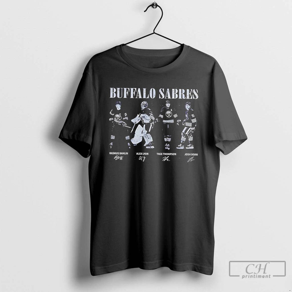 Premium Buffalo Sabres Hockey Nhl Rasmus Damlin Alex Lyon Tage Thompson Josh Doan T Shirts