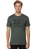 When-Life-Shuts-Door Mens Graphic Tee, 100% Cotton, Casual Summer Wear