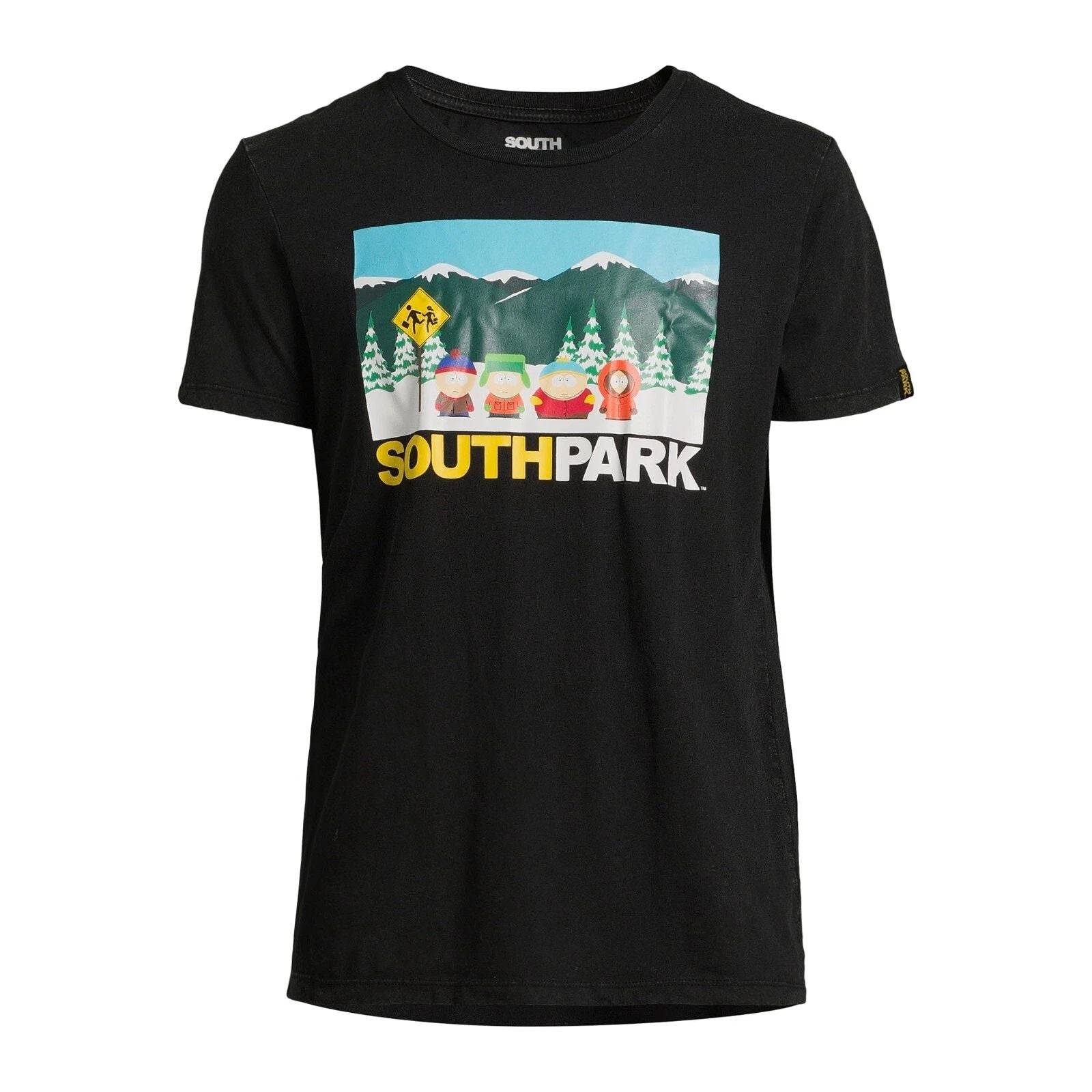 South Park Shirt Heather Black Cotton Blend Boxes Size Medium