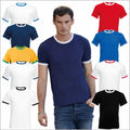 Fruit of the Loom Mens Contrast Ringer T-Shirt Sports Fashion Casual Leisure Tee