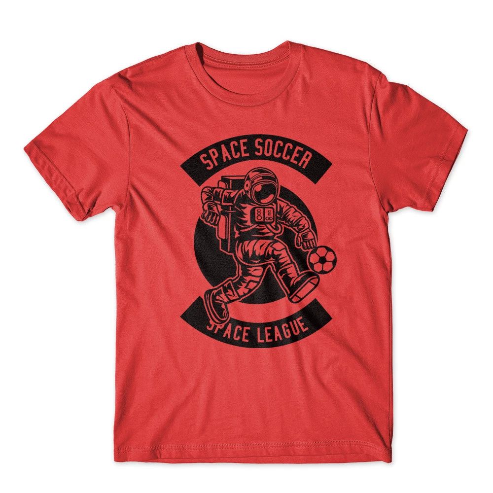 Space Soccer T-Shirt 100% Cotton Premium Tee New
