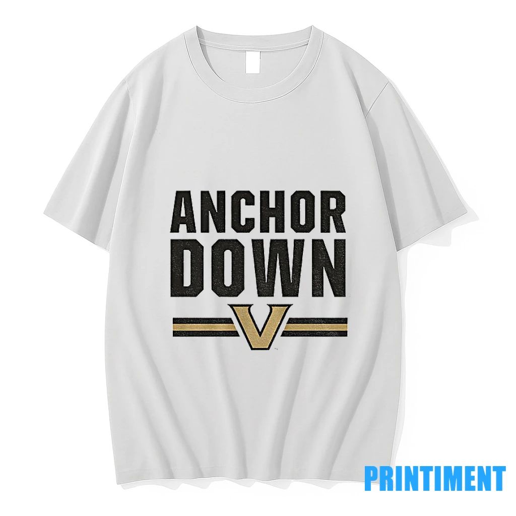 Vanderbilt Commodores Football Anchor Down Logo Tshirts Sweater