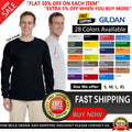 Gildan Ultra Cotton Mens G240 Crewneck T Shirt Long Sleeve T-Shirt S-5XL - 2400