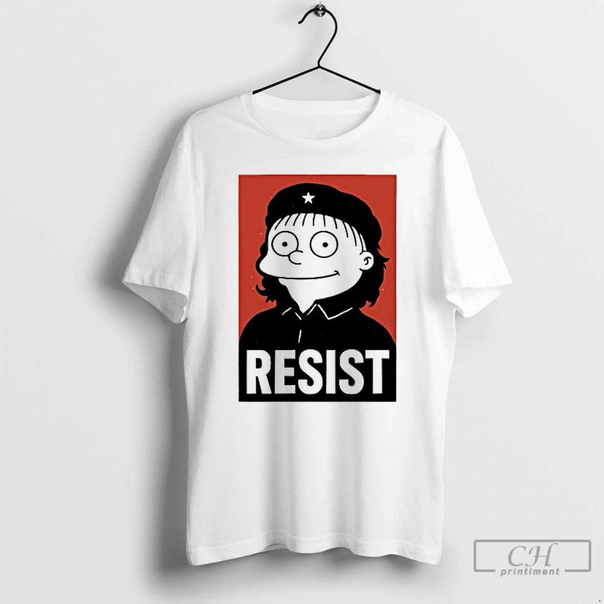 Classic Lisa Resist Style Shepard Fairey Satire Cartoon T Shirts