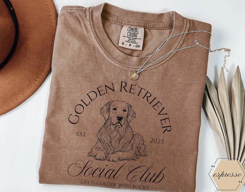 Golden Retriever Comfort Tee Dog Mom Golden Mama Pet Lover Gift Shirt