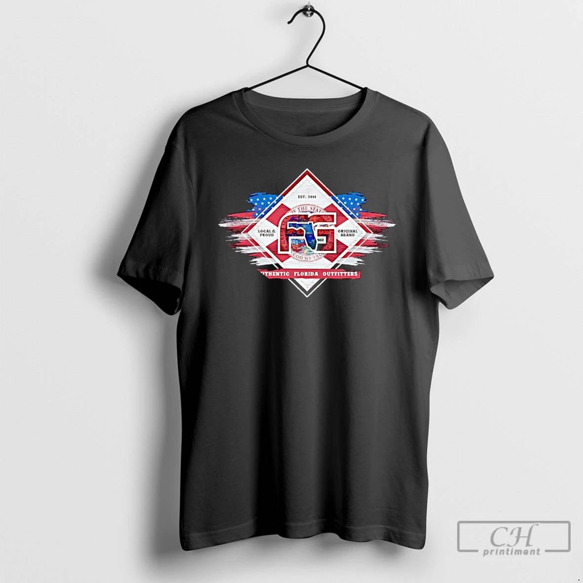 Classic The State Local And Proud Brand God We Tre Authentic Florida Outfitters Est 2011