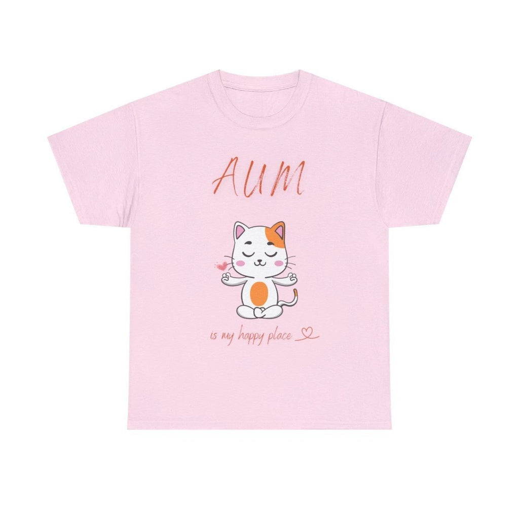 Aum is my happy place, Cat Lover gift, yoga meditation, christmas
