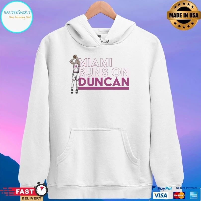 Miami Runs On Duncan Robinson Detroit Pistons Basketball T-shirt