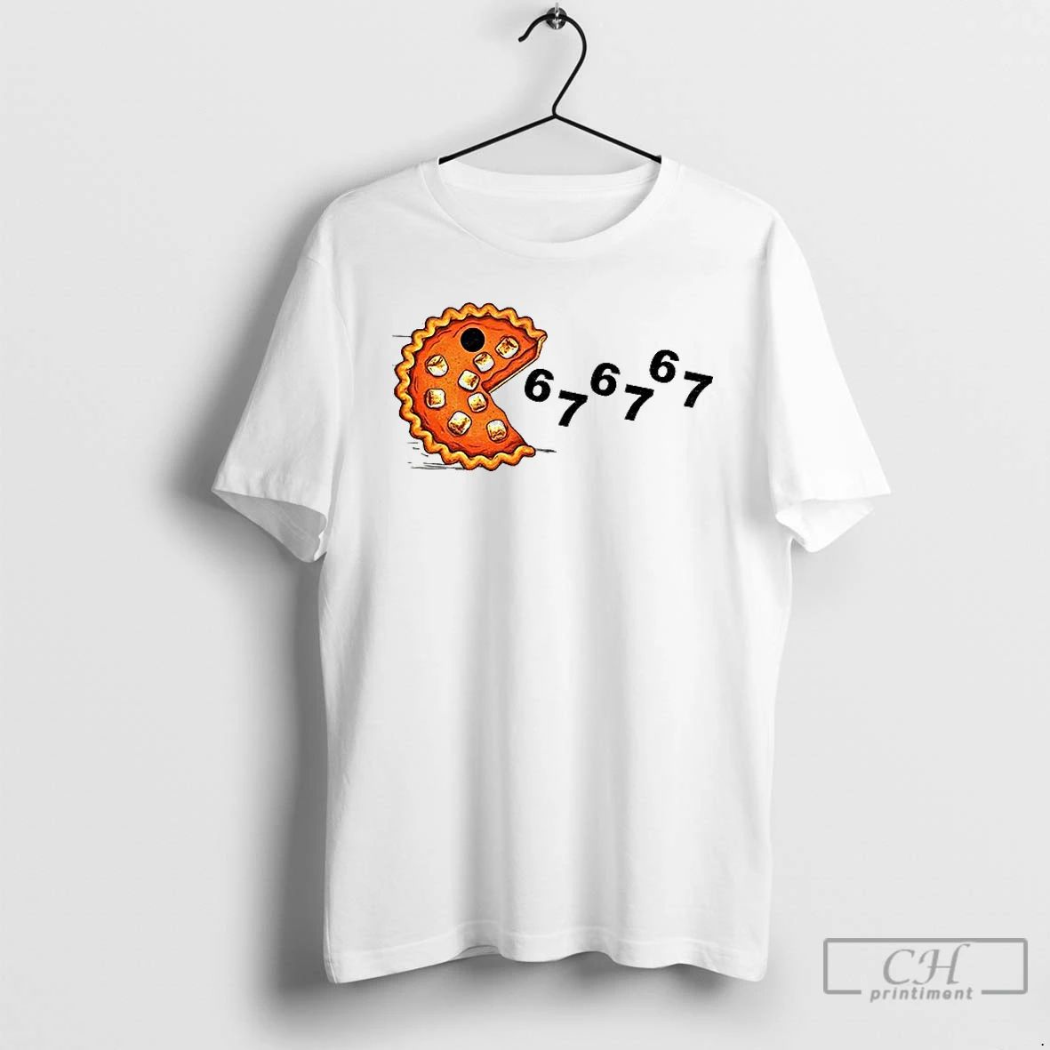 Premium Pumpkin Pie Cake Pacman Eating 67 67 Meme Happy Fall T Shirts
