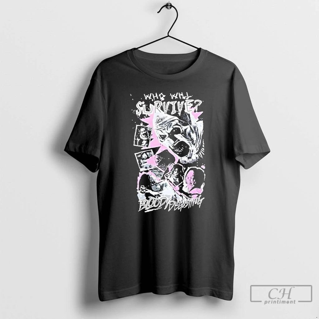 Premium Terrifier X Bloody Disgusting Who Will Survive T Shirts