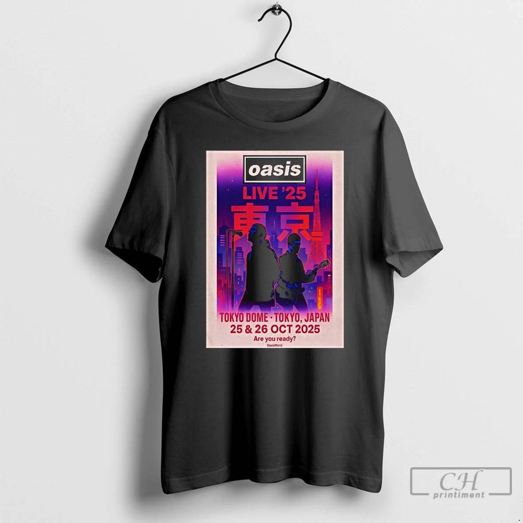 Classic Oasis October 25 26 2025 Tokyo Shows Long Sleve T Shirts