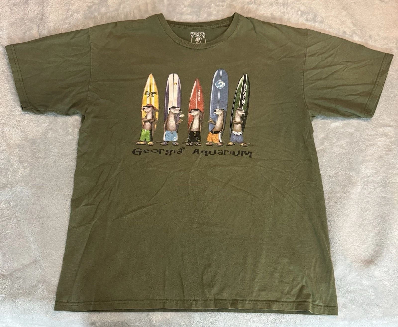 George Aquarium T-shirt XL Surfing Seals