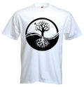 YIN & YANG TREE OF LIFE T-SHIRT - Wicca Pagan Druid Taoism Zen Meditation Yoga