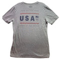 Under Armour Shirt Mens Medium Patriotic Logo Spell Out Everyday Streetwear