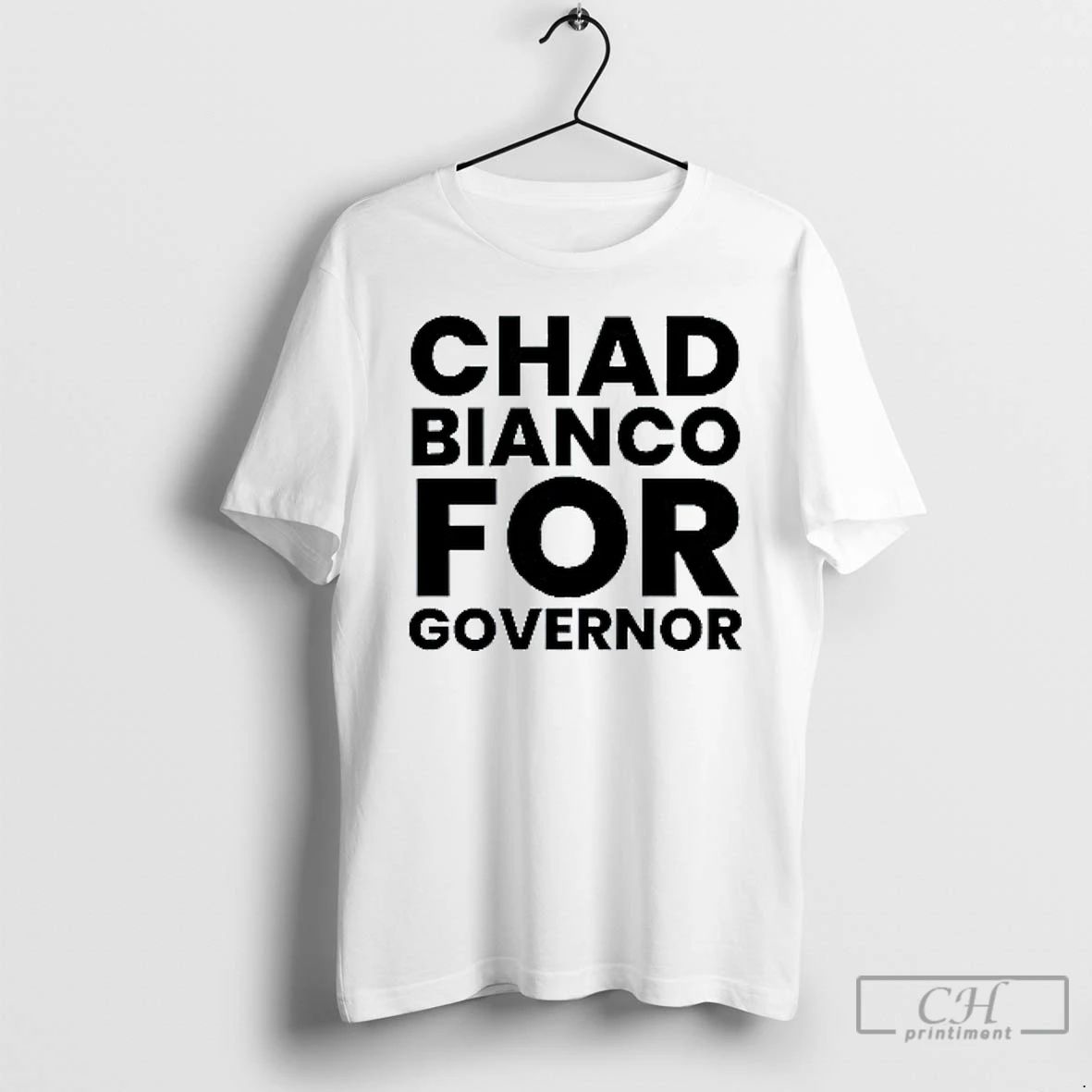 Classic Chad Bianco For Governor Mens White Tee T Shirts