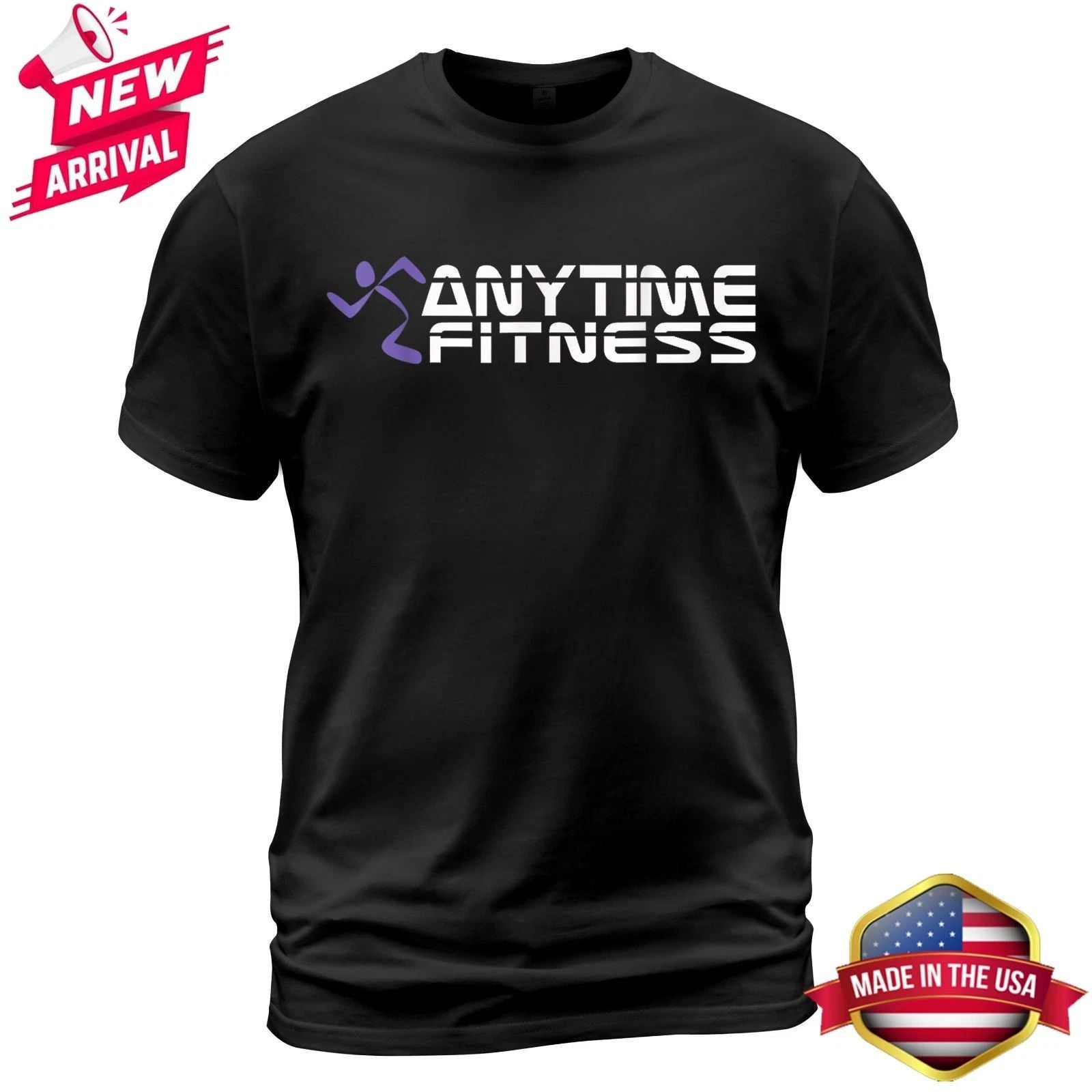 NEW Fitness At Anytime Funny Workout T-Shirt S-5XL
