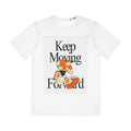 Motivational Fitness Tee, Keep Moving Forward Activewear Shirt, Men's Polyester