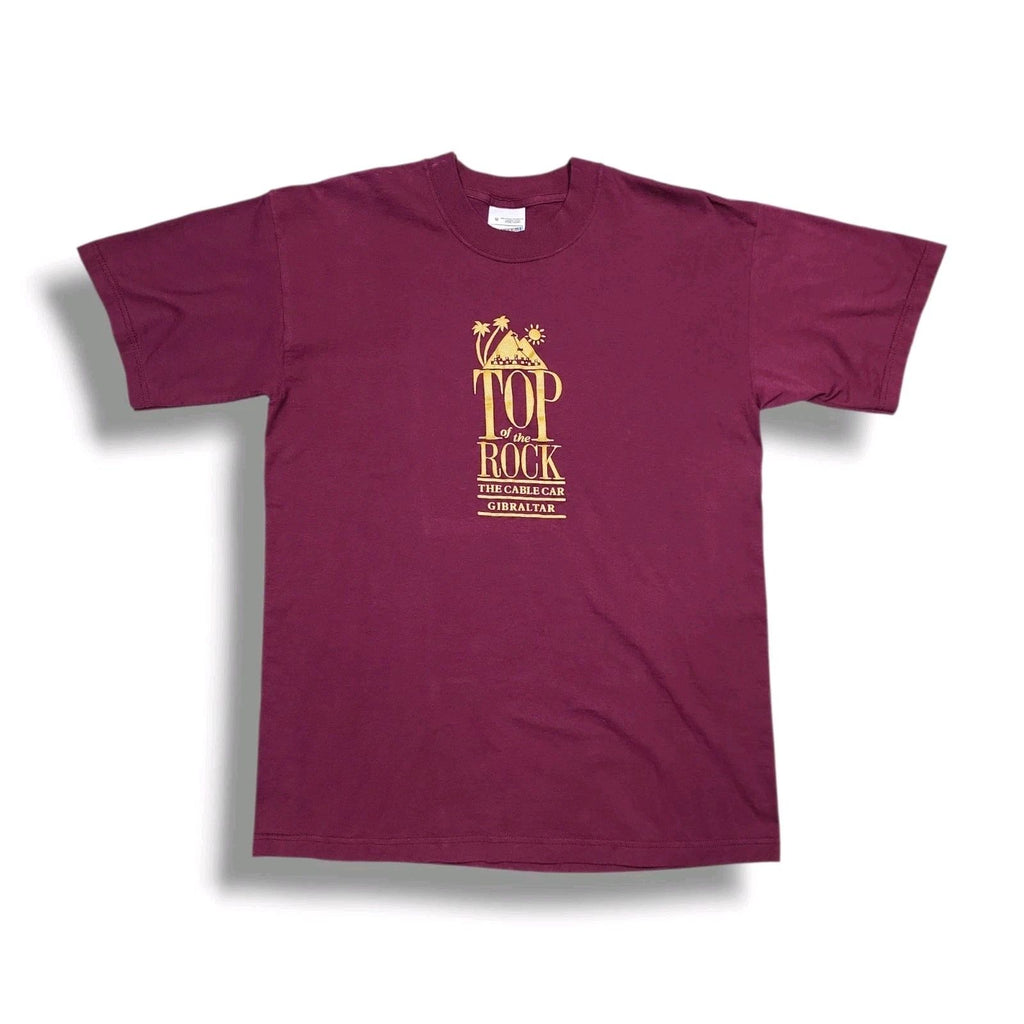 VINTAGE SCREEN STARS TOP OF THE ROCK THE CABLE CAR GIBRALTAR T-SHIRT Men's M