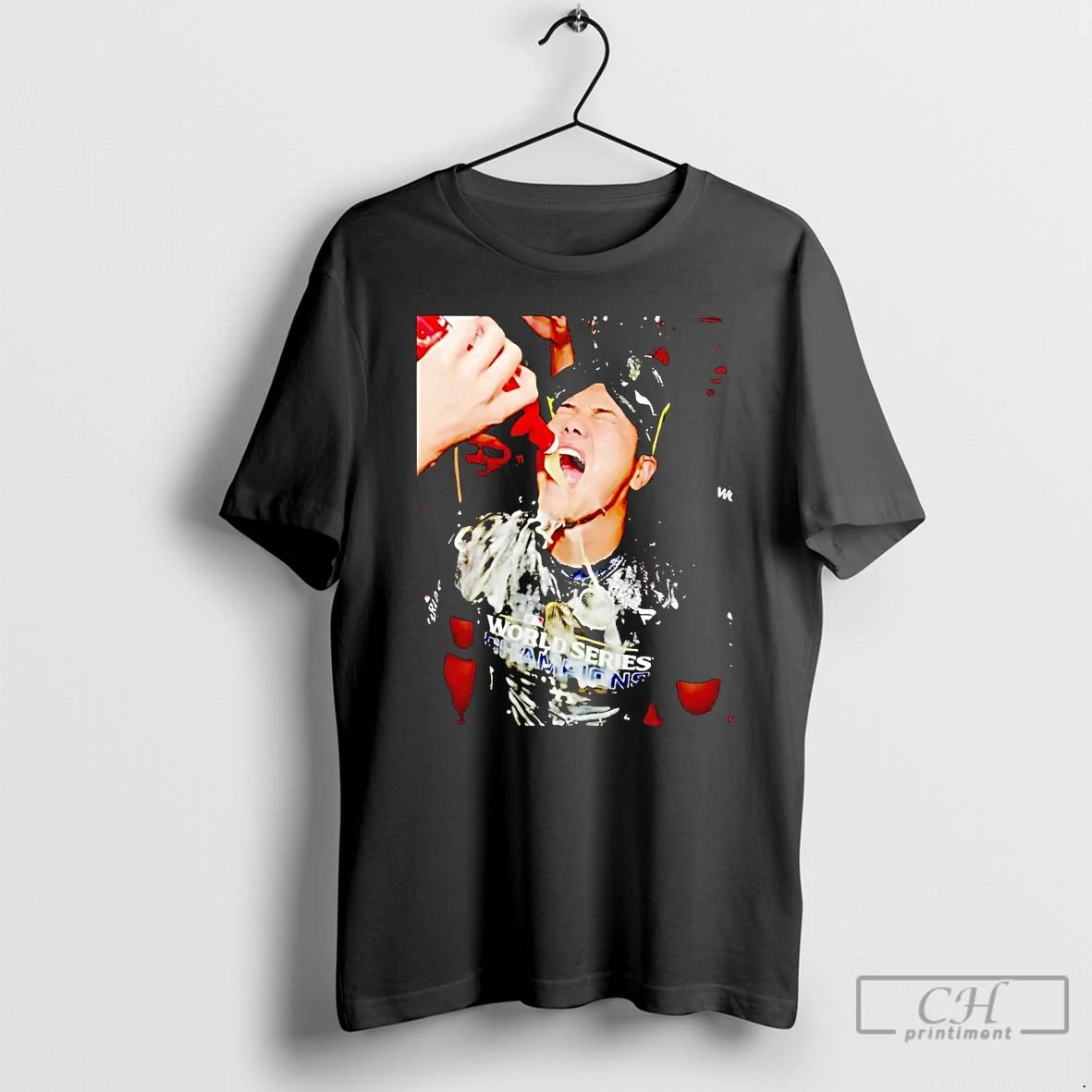 Classic Shohei Ohtani Drinking Celebration 2025 Dodgers Champions T Shirts