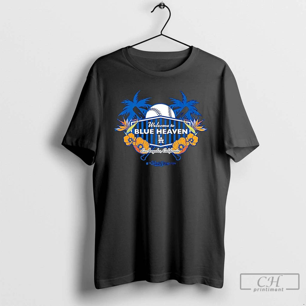 Classic La Dodgers 2025 Welcome To Blue Heaven World Series Champions T Shirts