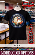 Artemis II 2026 Return to Moon Shirt Space Mission Graphic Tee