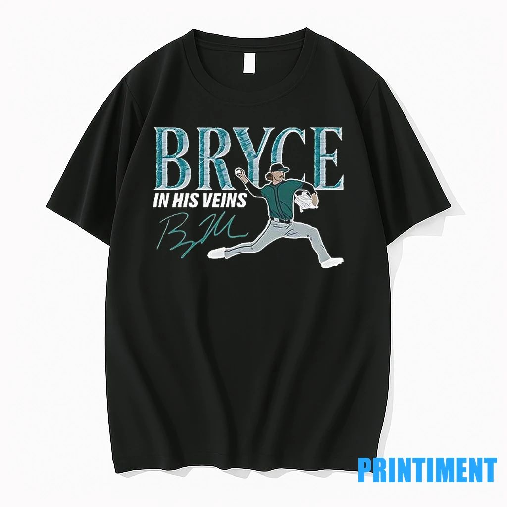 Bryce In His Veins Pitcher Baseball Signature Players Tshirts Sweater