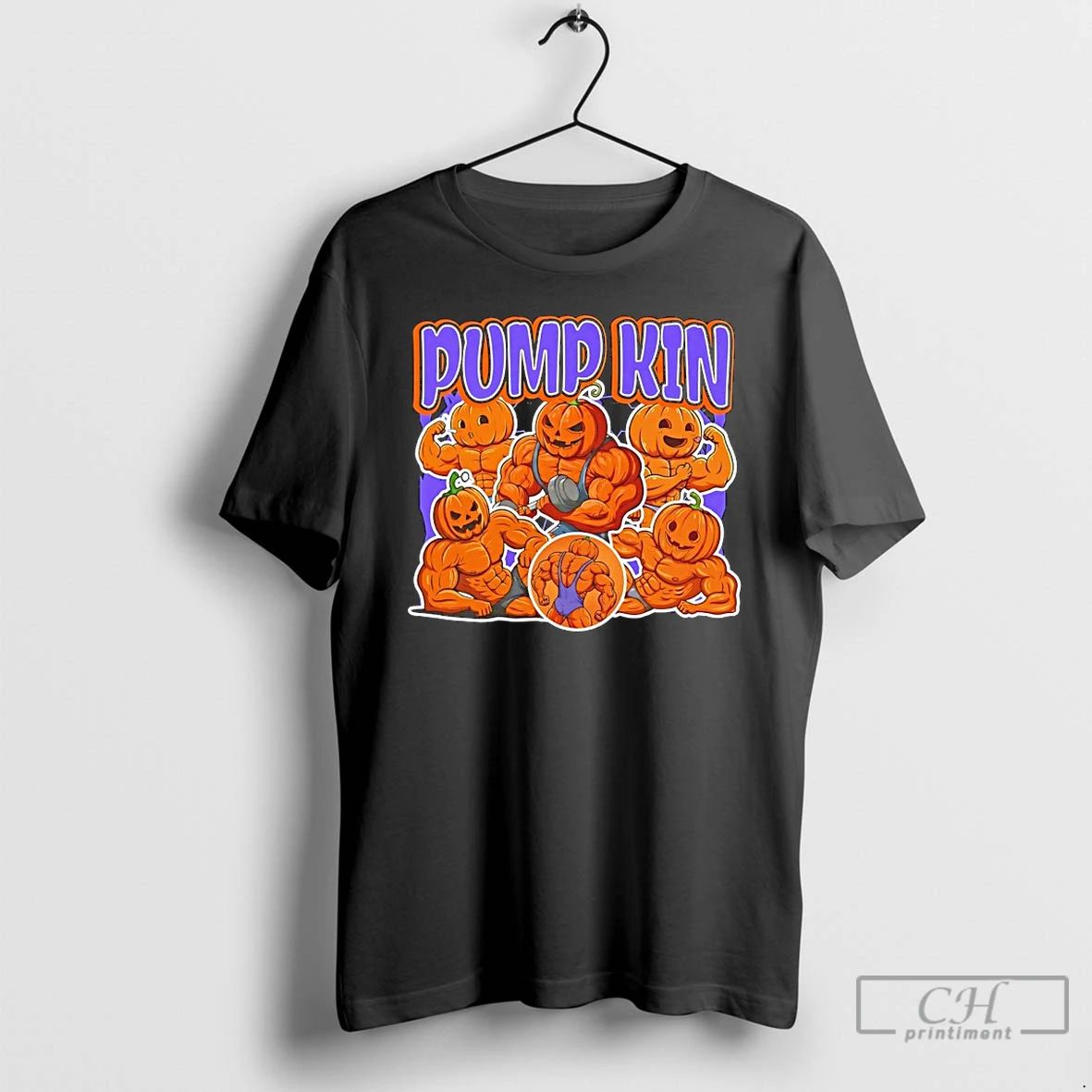 Classic Pumpkin Gym 90s Graphic T Shirts