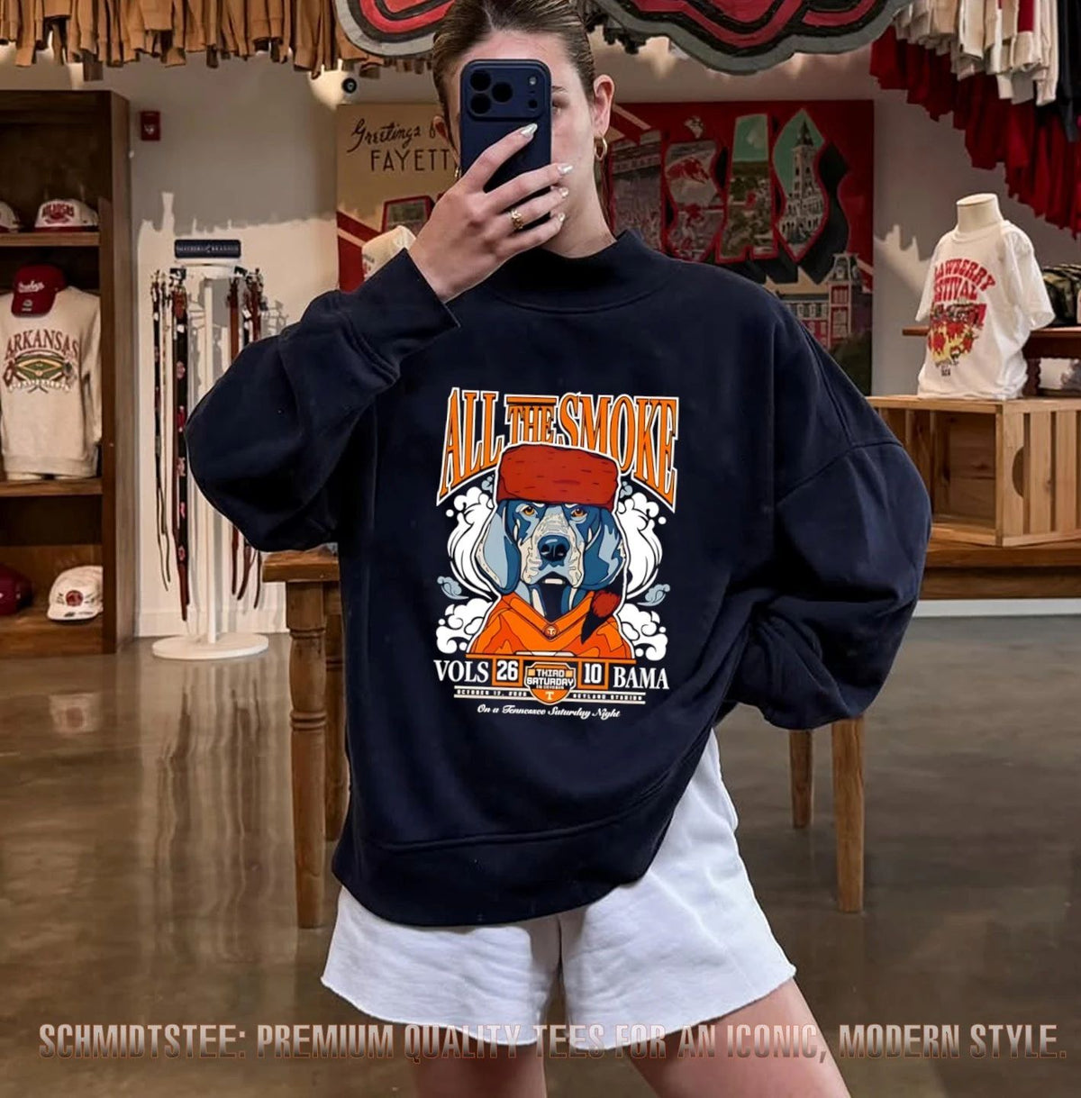 Tennessee Volunteers All the Smoke Third Saturday in October 26-10 Victory shirt