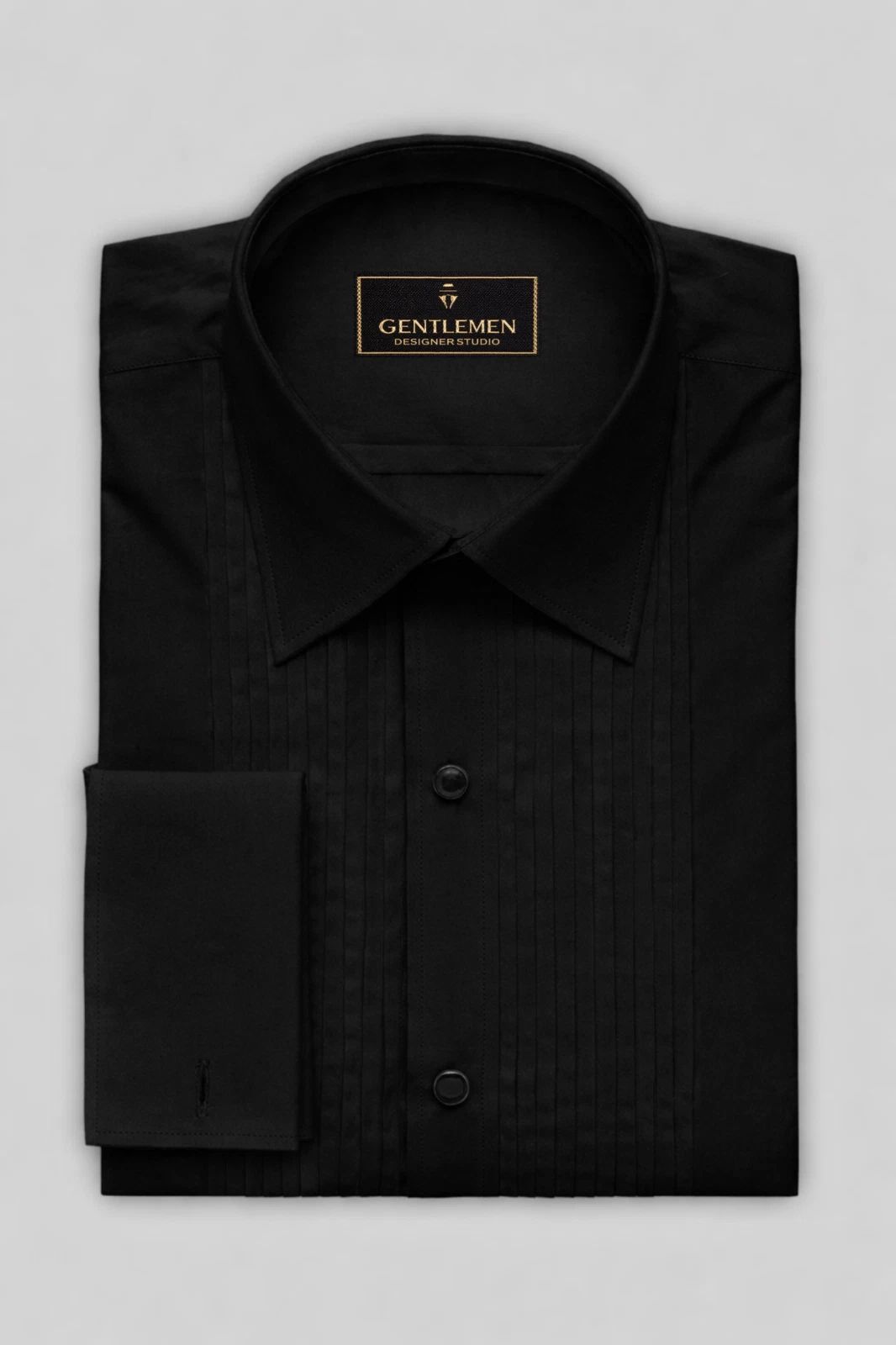 Men’s Black White Geometric Pattern Shirt Slim Fit Stylish Casual Party Wear