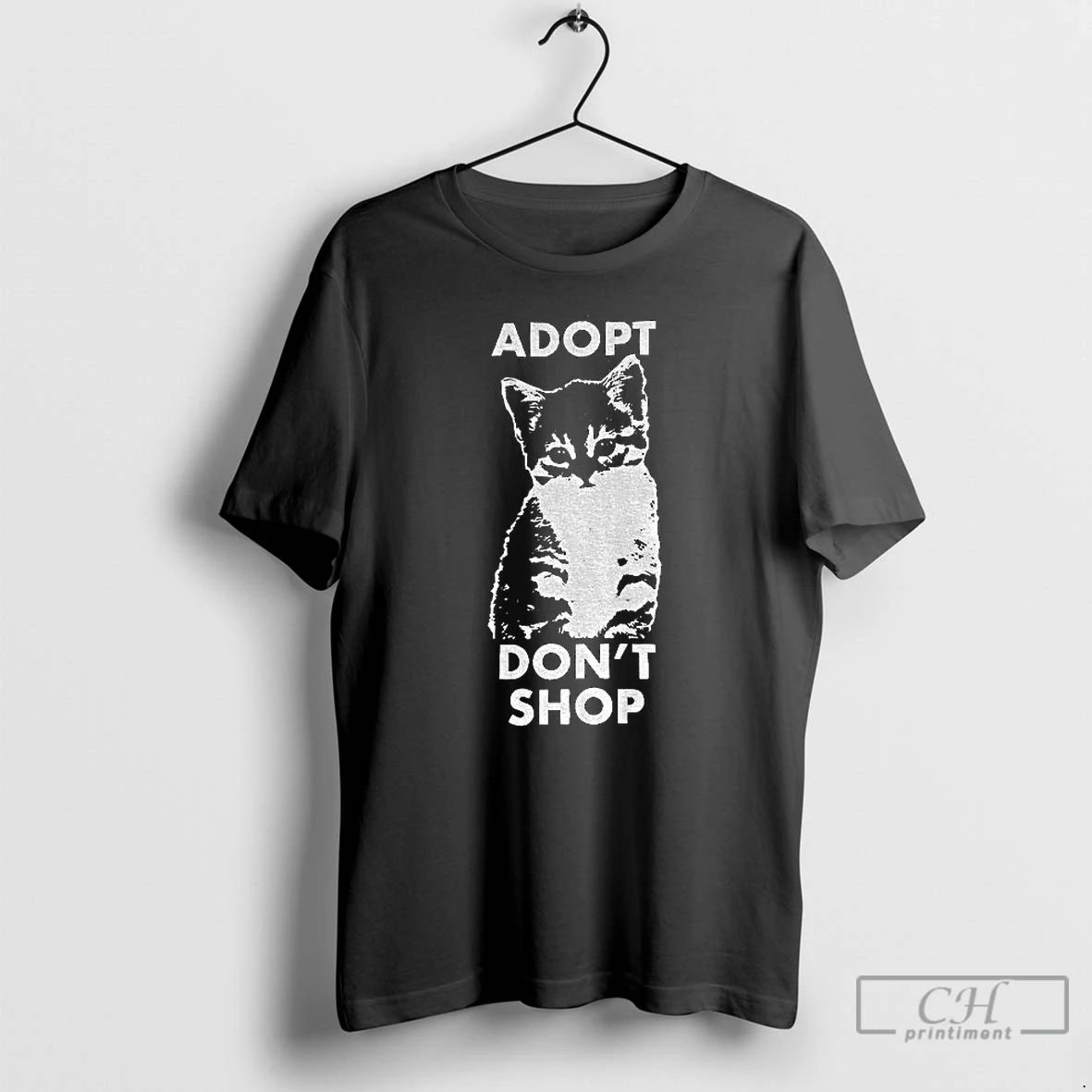 Classic Cute Cat Adopt Dont Shop Vintage T Shirts