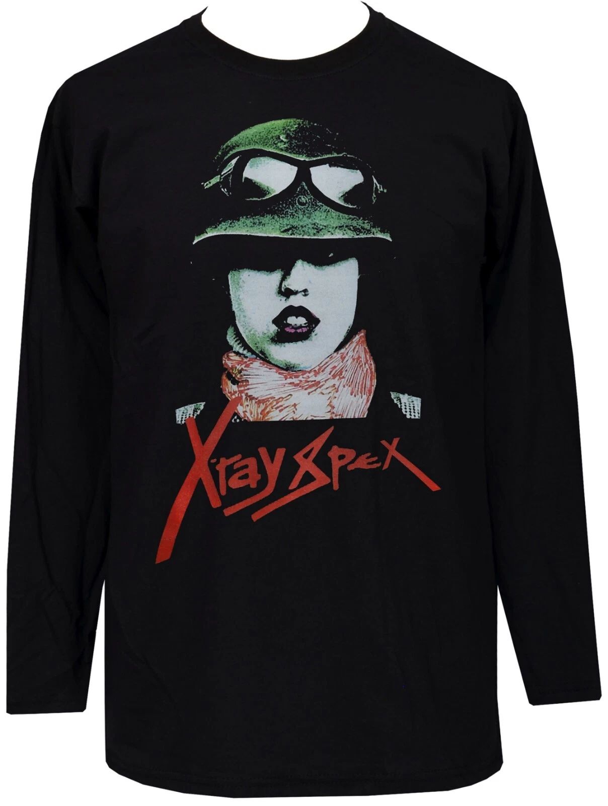 X-Ray Spex Men's Long Sleeve Punk T-Shirt Poly Styrene 1977 Germfree