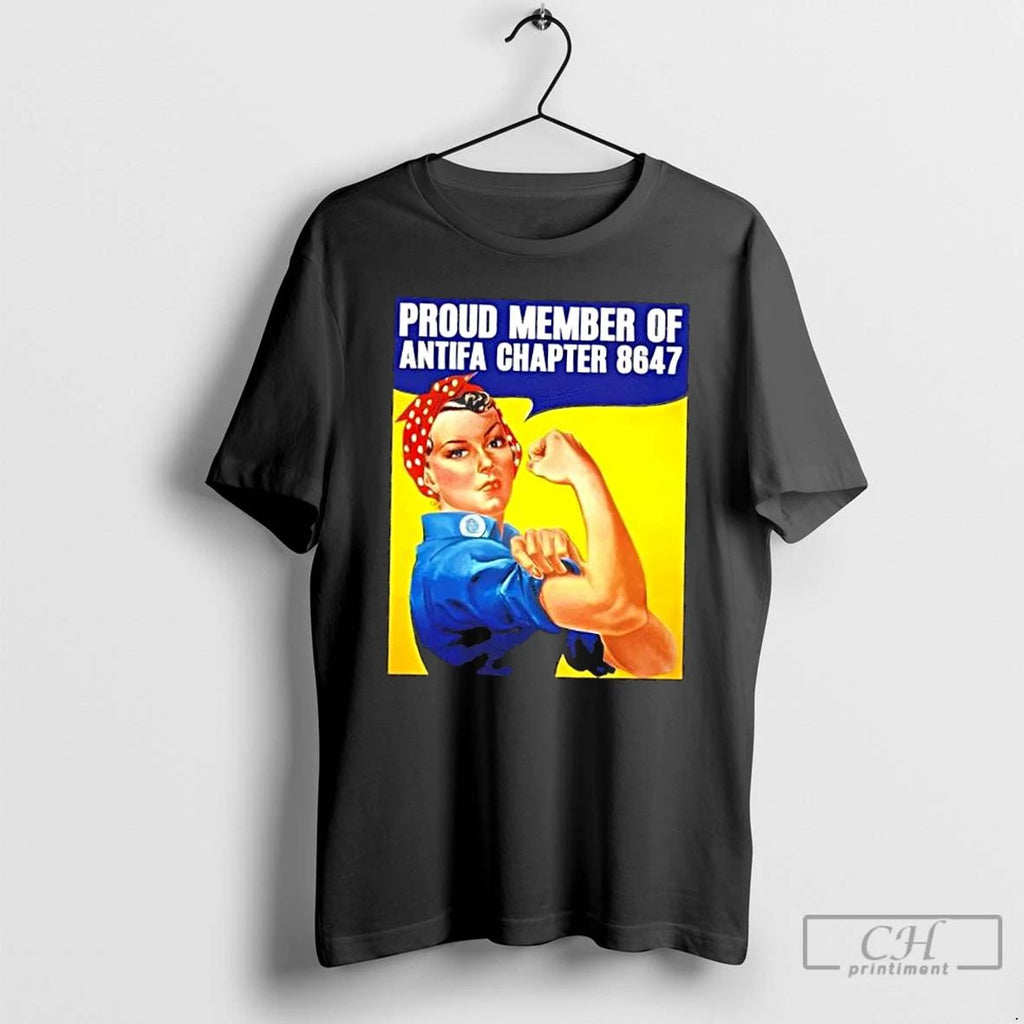 Classic Girl Strong Proud Member Of Antifa Chapter 8647 T Shirts