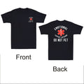 Emotional Support Husband Do Not Pet Funny Quote Front&Back Print Men's T-Shirt