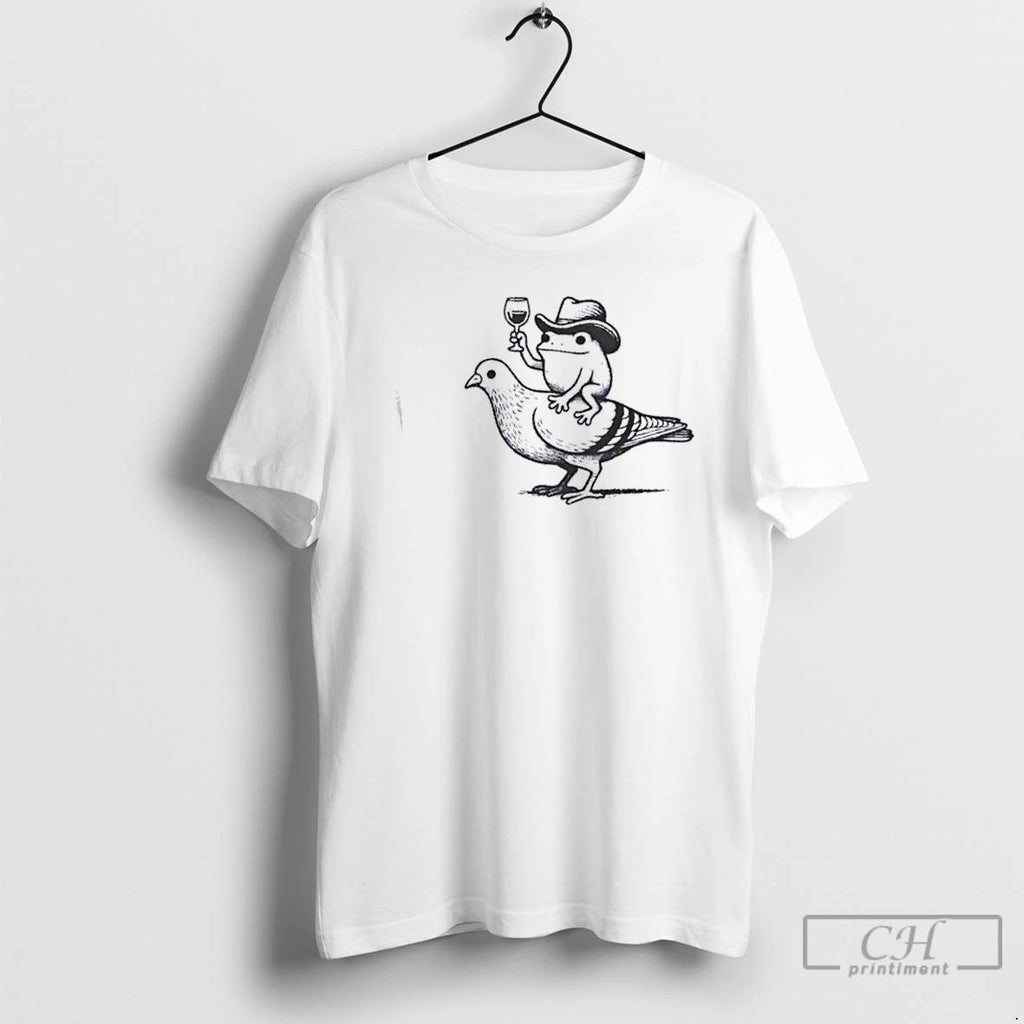 Classic Frog Cheers Cowboy Drink Wine T Shirts