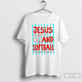 Premium Jesus And Softball Run The Bases Set Before You