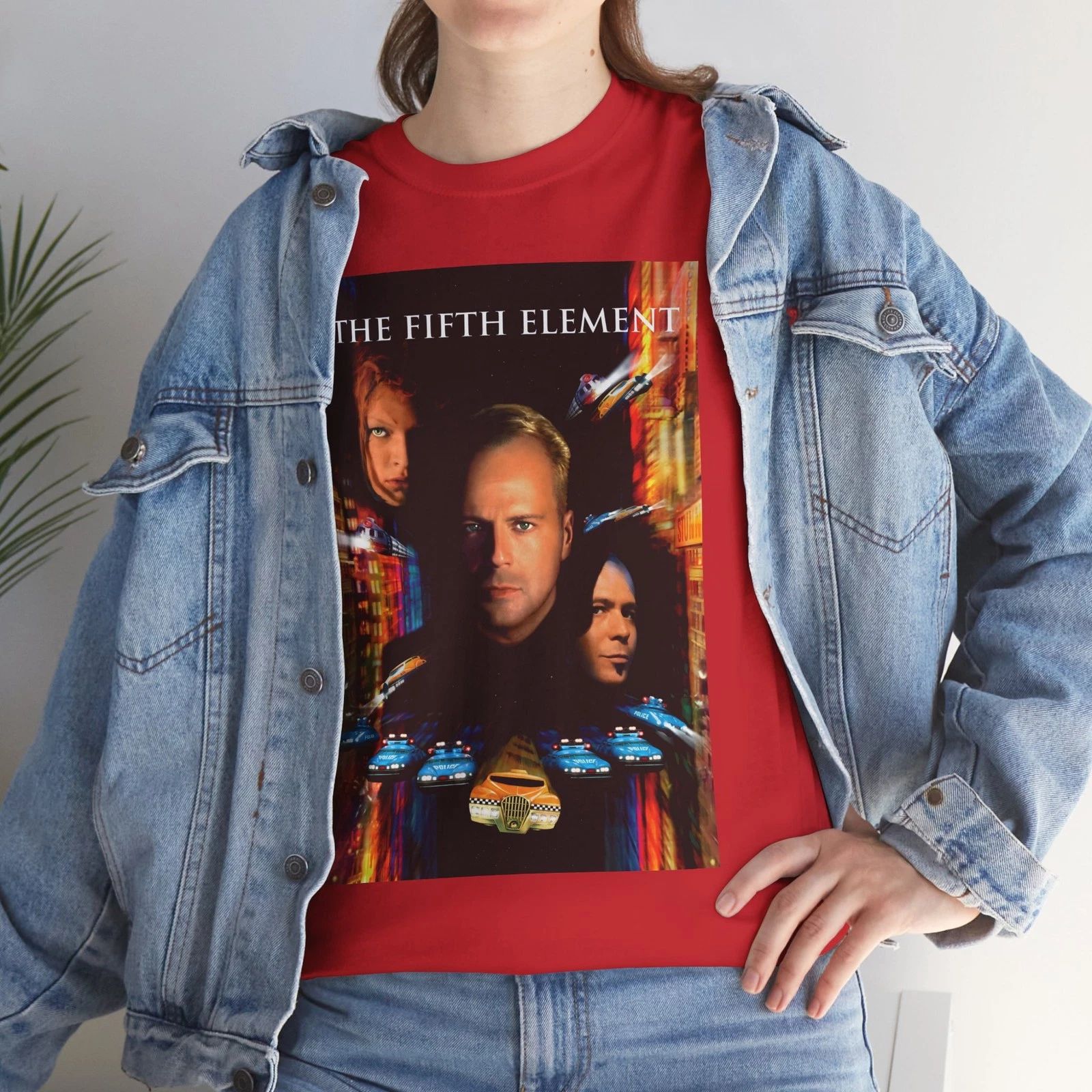 The Fifth Element (1997) T-Shirt Sci-Fi Action Future Bruce Willis 90s