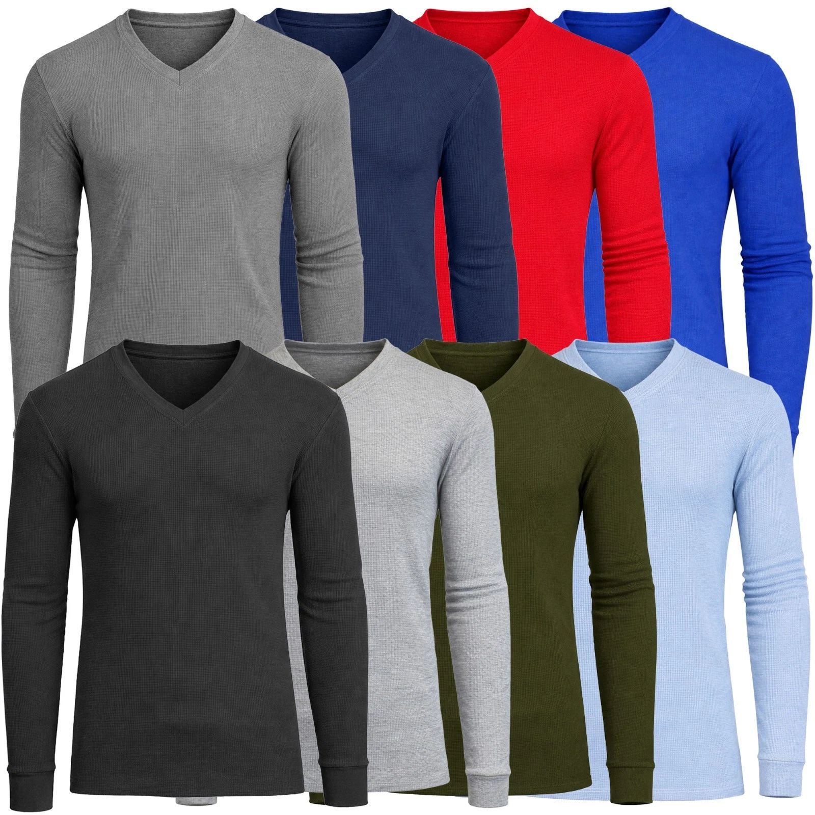Men's 3-Pack Long Sleeve Thermal Shirts (Sizes- S-2XL) Free Shipping
