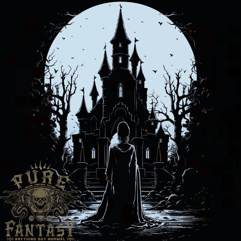 A Fantasy Haunted House Halloween Spooky Mens T-Shirt 100% Cotton