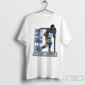 Premium Barry Sanders Blue Detroit Lions Football Caricature Retired Player T Shirts