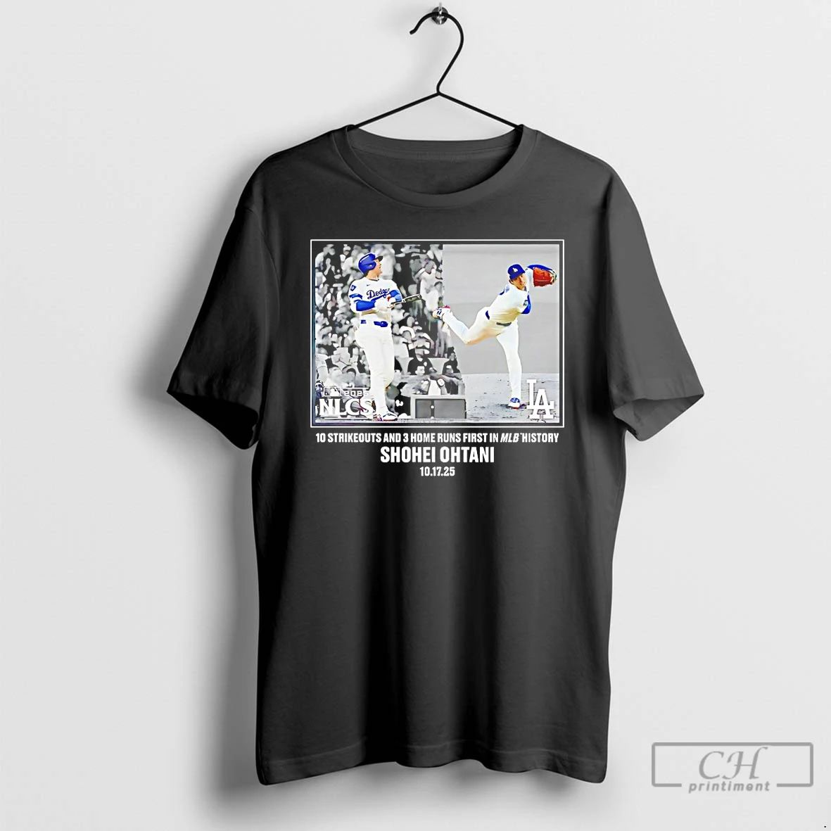 Classic Shohei Ohtani 10 Strikeout And 3 Home Runs First History T Shirts