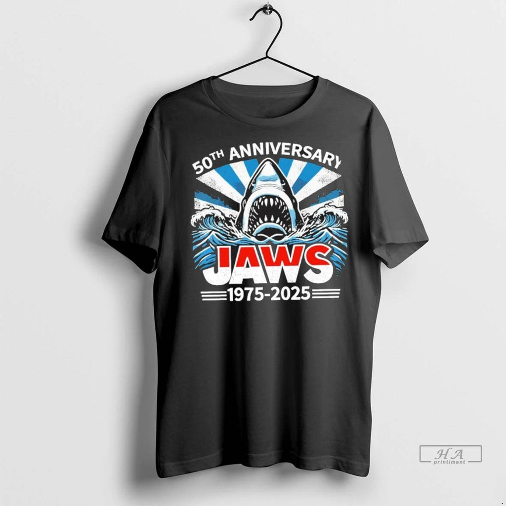 Trendy Officials Jaws 50th Anniversary 1975 2025 Vintage Shirt Sweater