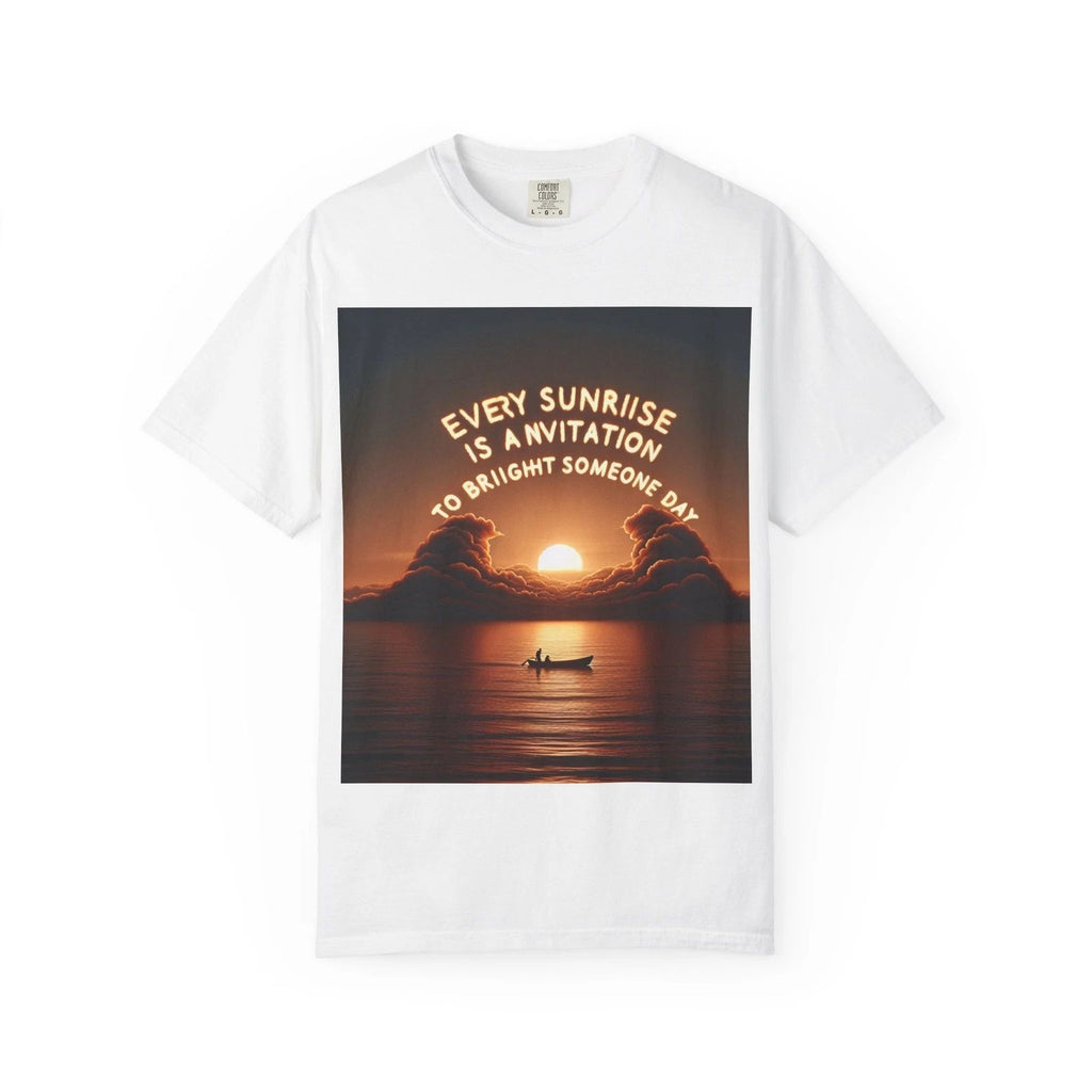 Sunrise Invitation Tee - Inspirational Unisex T-shirt for Motivation, [...]