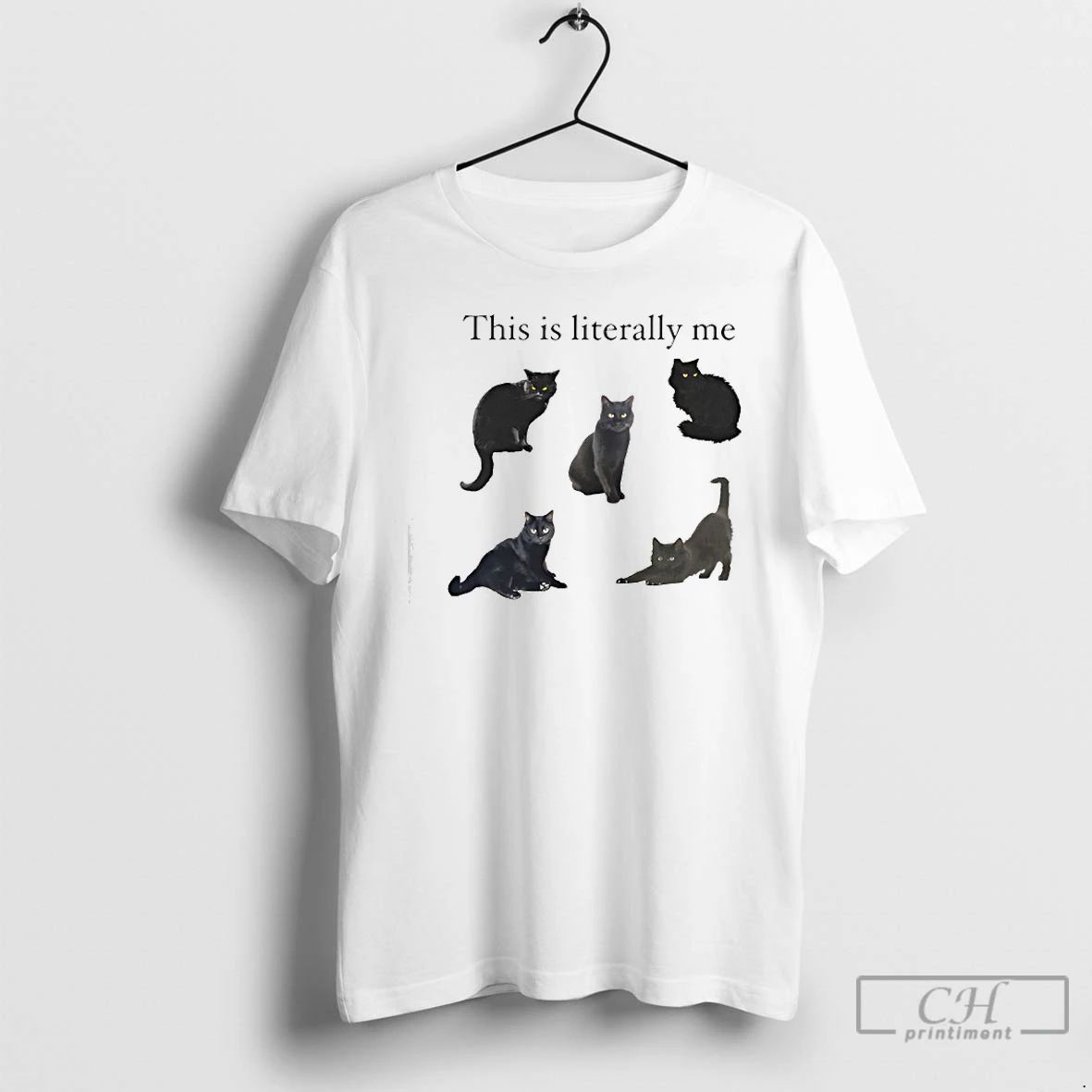 Classic This Is Literally Me Cat T Shirts