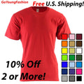 Mens T Shirts Short Sleeve Tee Comfort Oversize BIG TALL Plain Solid Shirts NEW